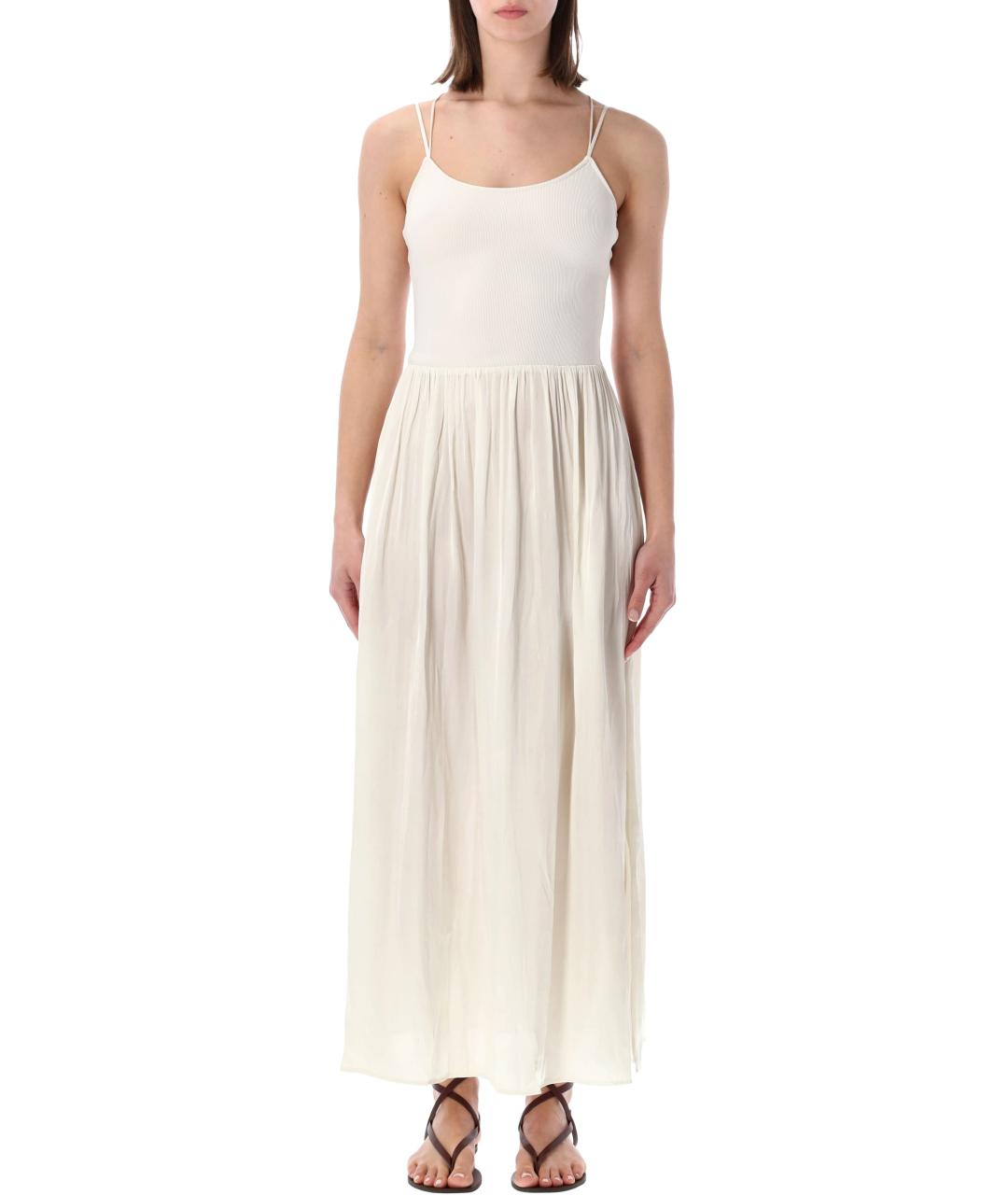 SESSUN Белое полиэстеровое повседневное платье, фото 1