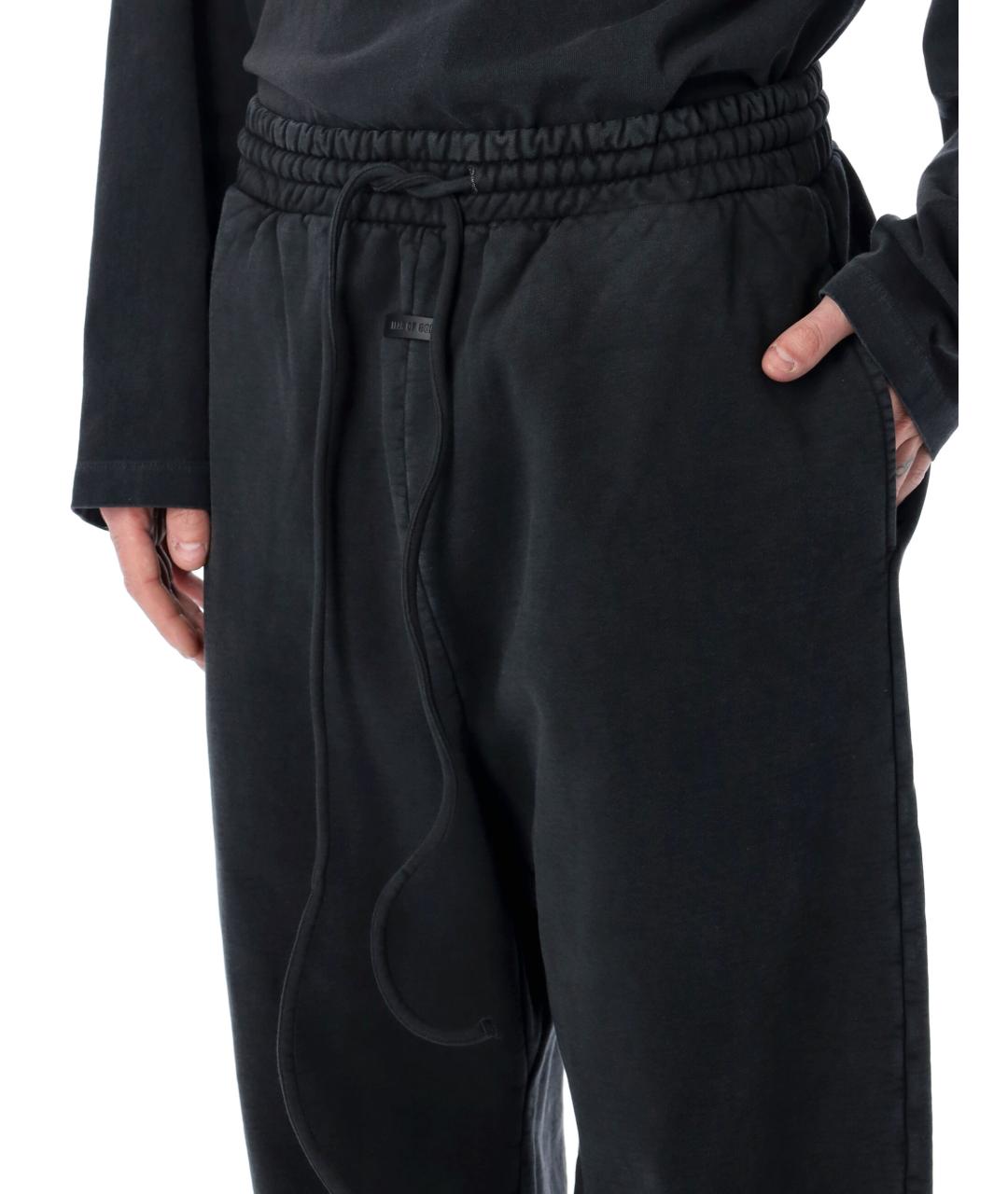 FEAR OF GOD Черные хлопковые повседневные брюки, фото 3
