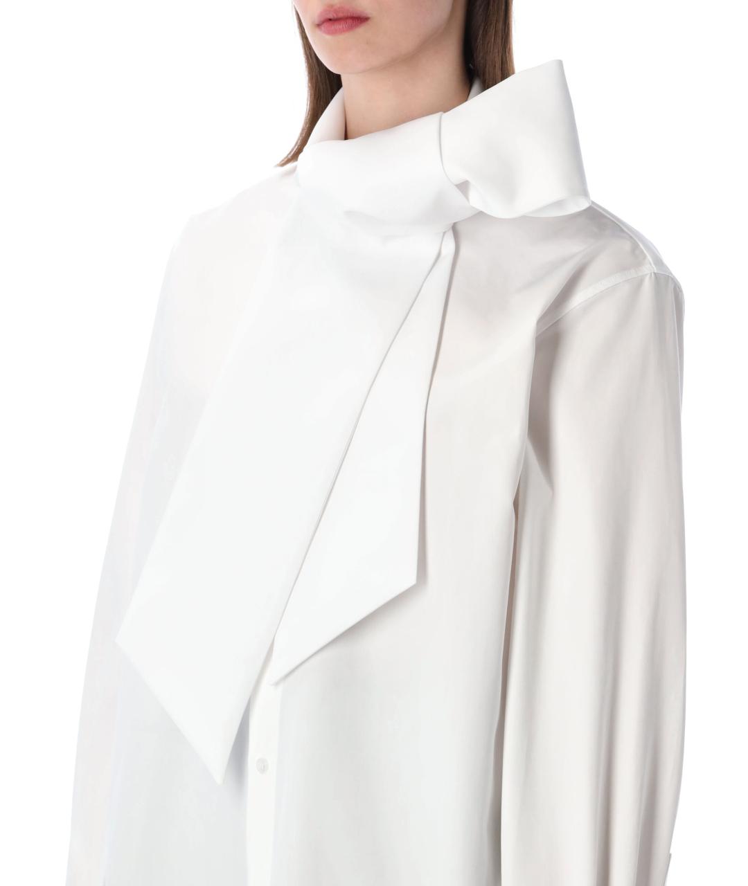 SAINT LAURENT Белая хлопковая рубашка, фото 3