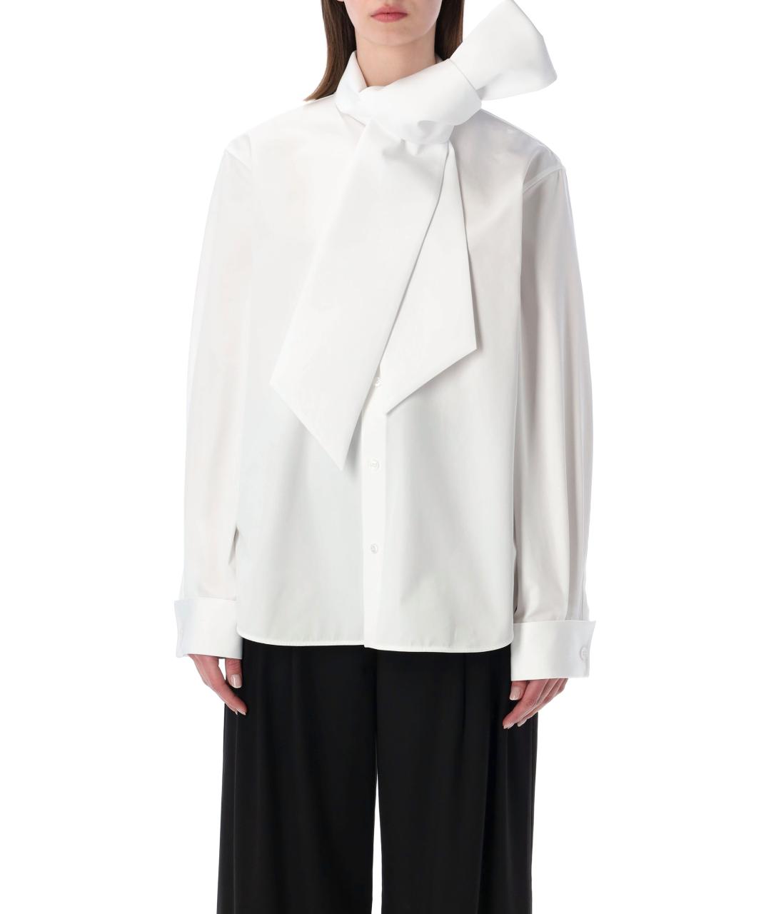 SAINT LAURENT Белая хлопковая рубашка, фото 1