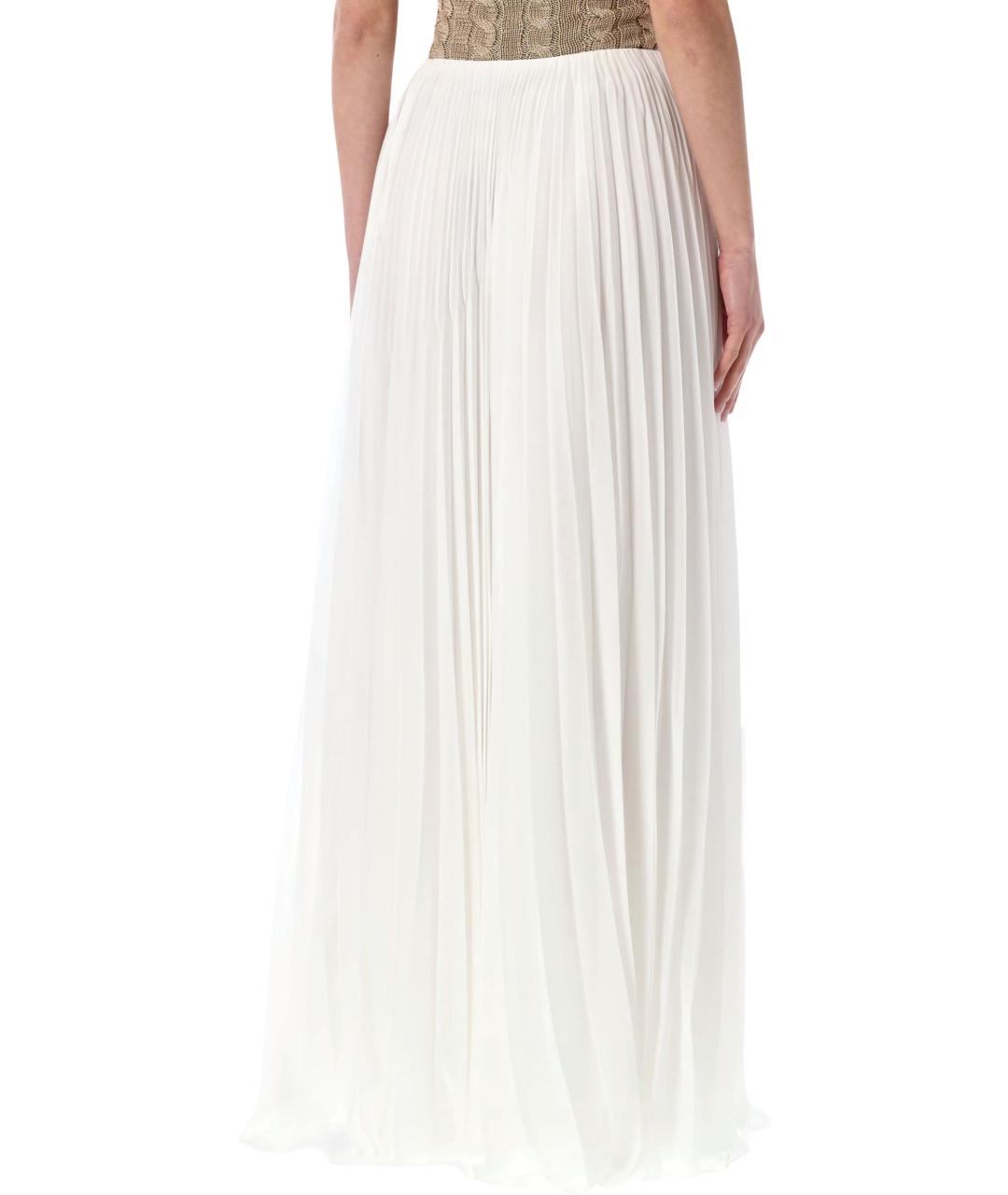 RALPH LAUREN Белая полиэстеровая юбка миди, фото 2