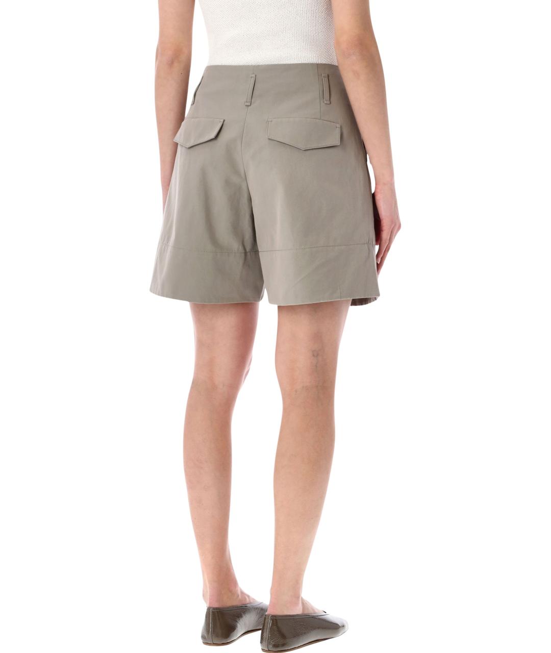 LOW CLASSIC Серые хлопковые шорты, фото 2