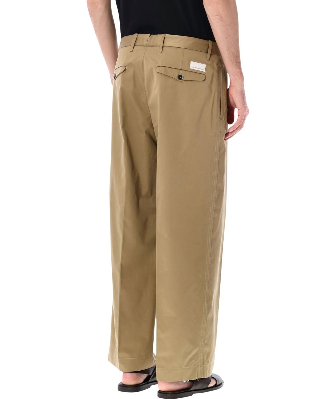 NINE IN THE MORNING Бежевые хлопковые повседневные брюки, фото 2