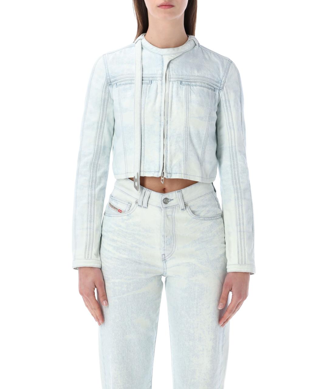 DIESEL Голубая хлопковая куртка, фото 1