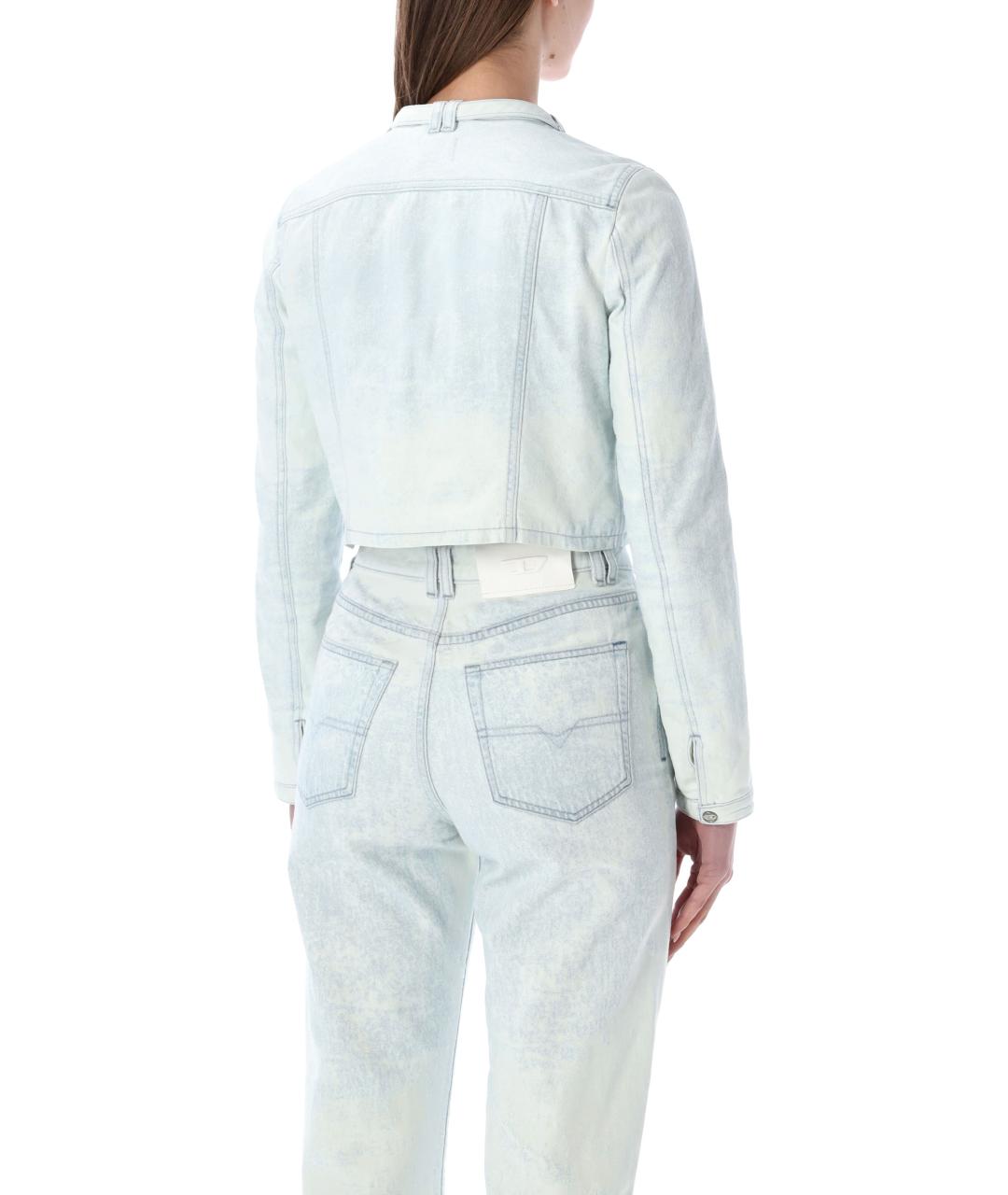DIESEL Голубая хлопковая куртка, фото 2