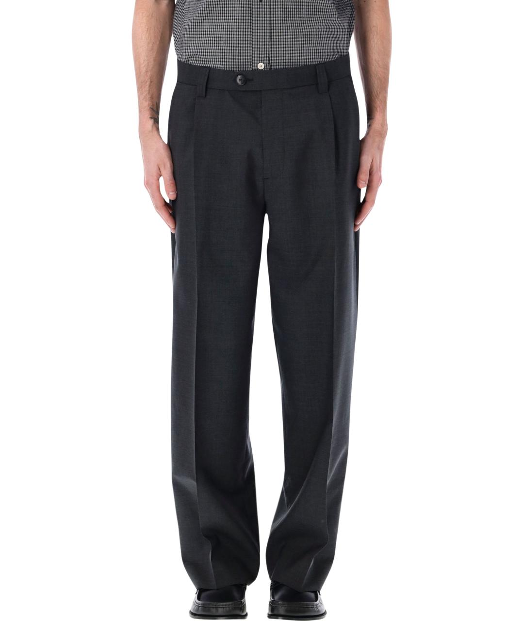 MFPEN Серые шерстяные классические брюки, фото 1