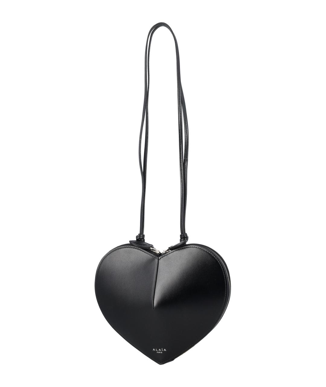 ALAIA Черная кожаная сумка через плечо, фото 3