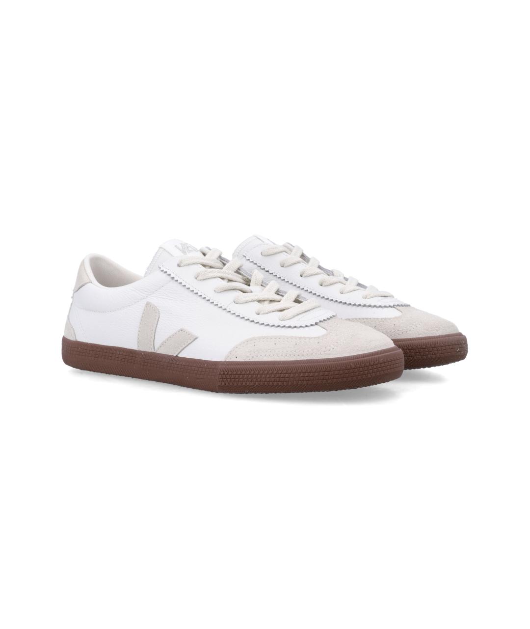 VEJA Белые кожаные низкие кроссовки / кеды, фото 3