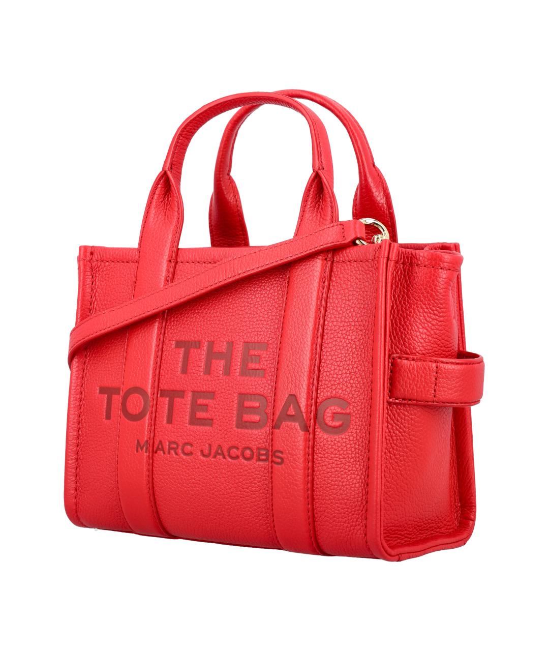 MARC JACOBS Красная кожаная сумка тоут, фото 3