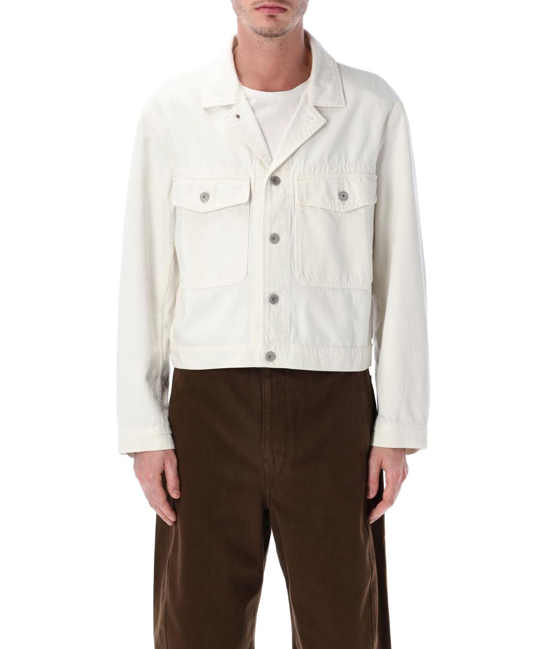 LEMAIRE Белая хлопковая куртка, фото 1