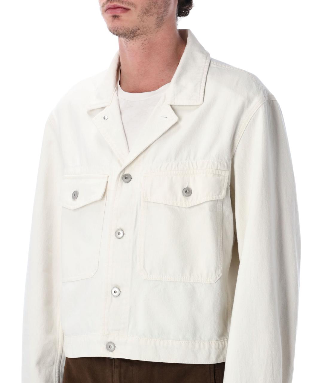 LEMAIRE Белая хлопковая куртка, фото 3