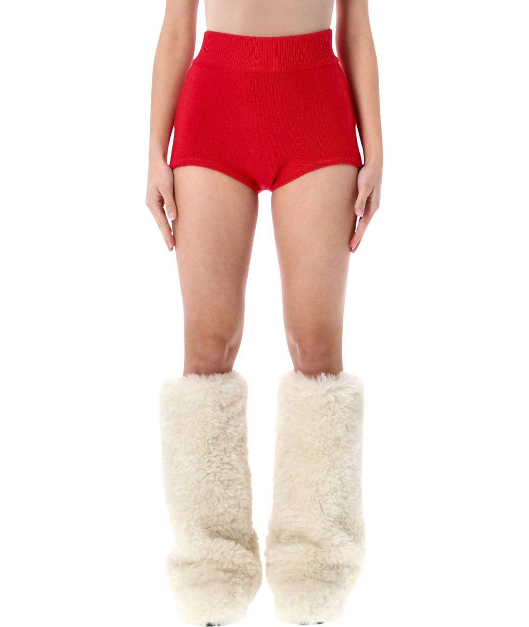 THE FRANKIE SHOP Красные шерстяные шорты, фото 1