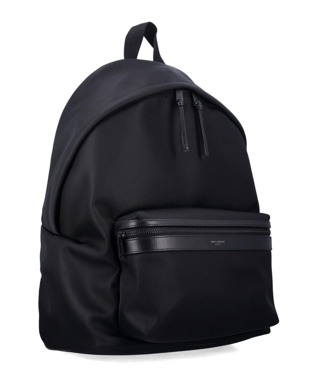 SAINT LAURENT Черный синтетический рюкзак, фото 2