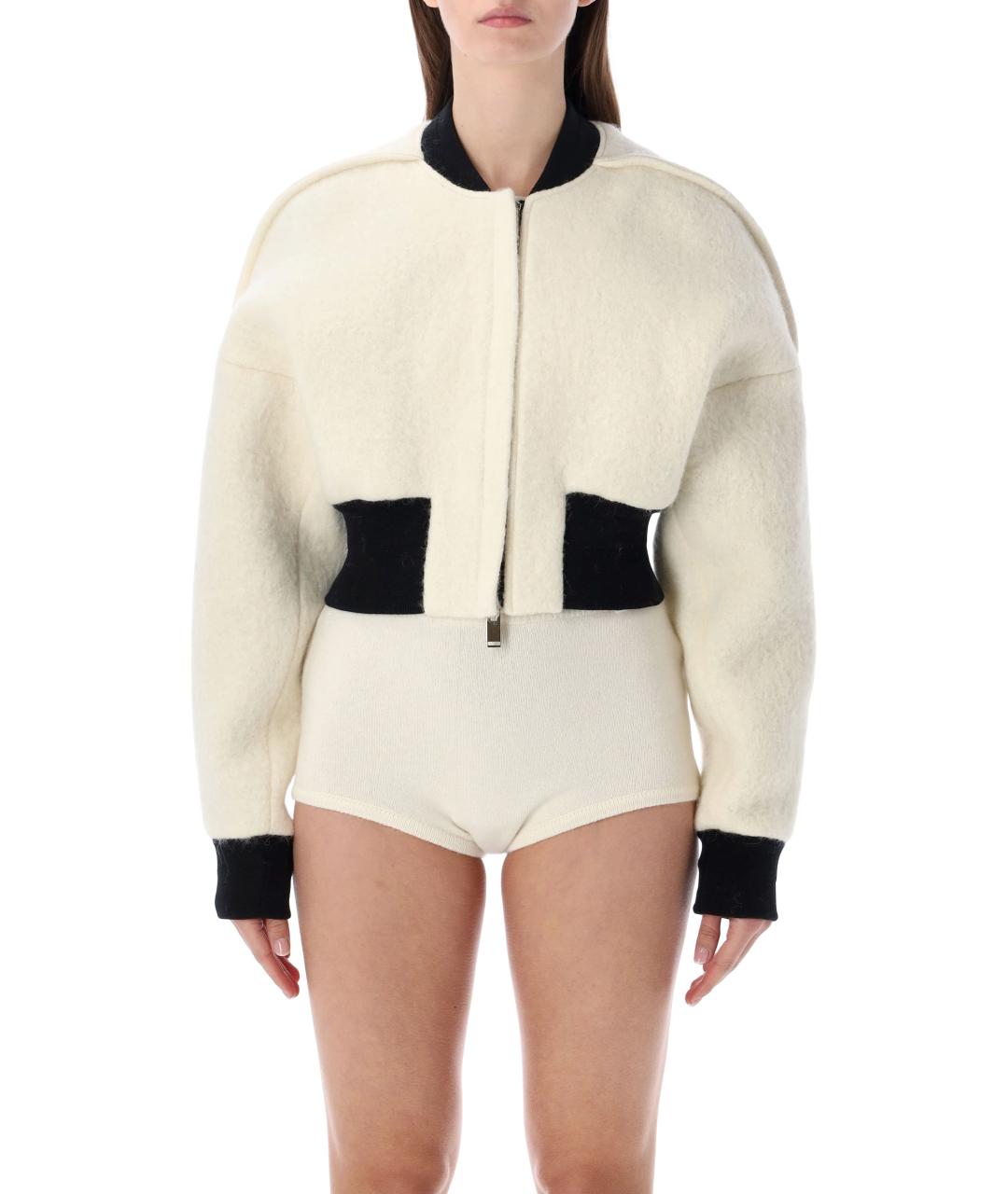 THE FRANKIE SHOP Белая шерстяная куртка, фото 1