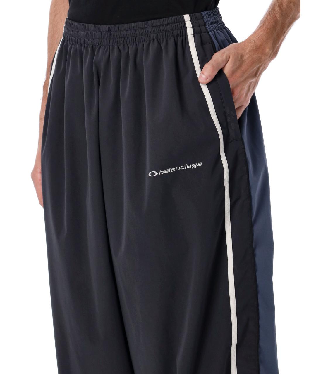 BALENCIAGA Мульти полиэстеровые повседневные брюки, фото 3