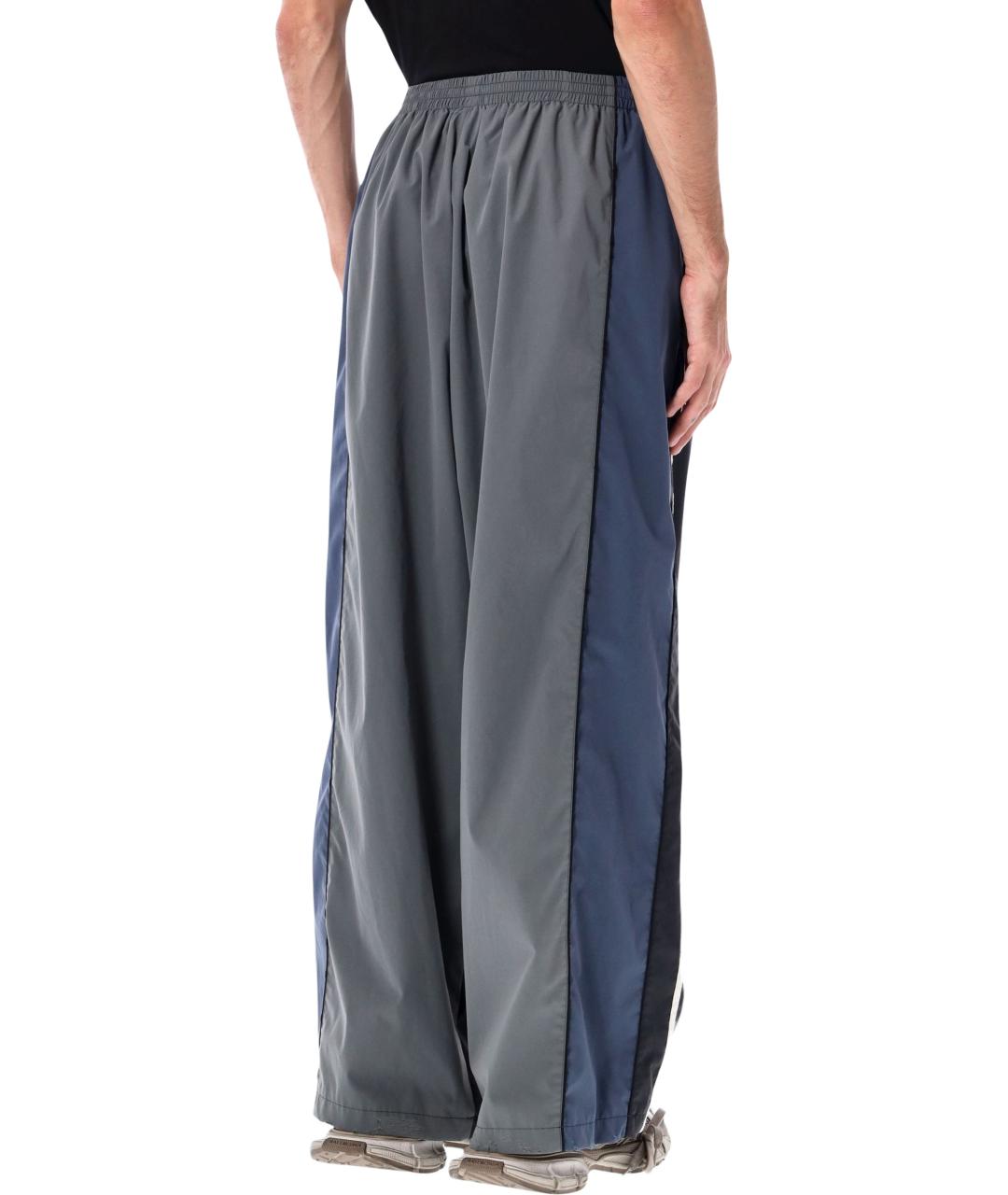 BALENCIAGA Мульти полиэстеровые повседневные брюки, фото 2