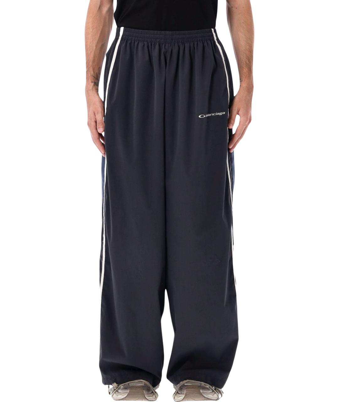 BALENCIAGA Мульти полиэстеровые повседневные брюки, фото 1