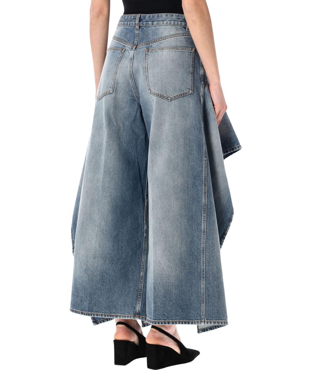 ALAIA Синие хлопковые прямые джинсы, фото 2