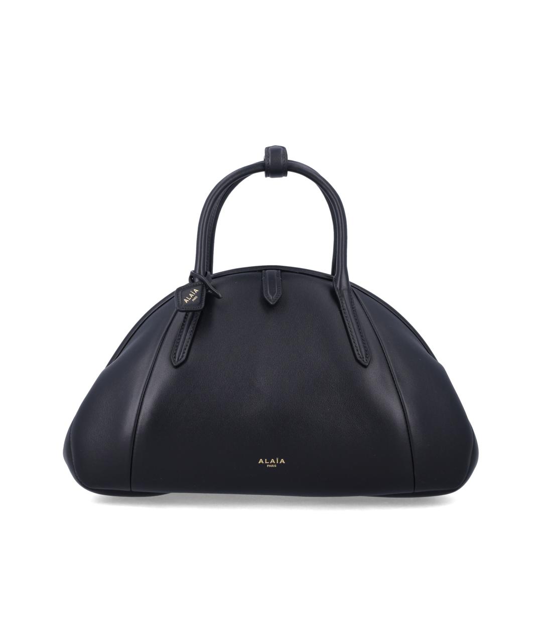 ALAIA Черная кожаная сумка тоут, фото 1