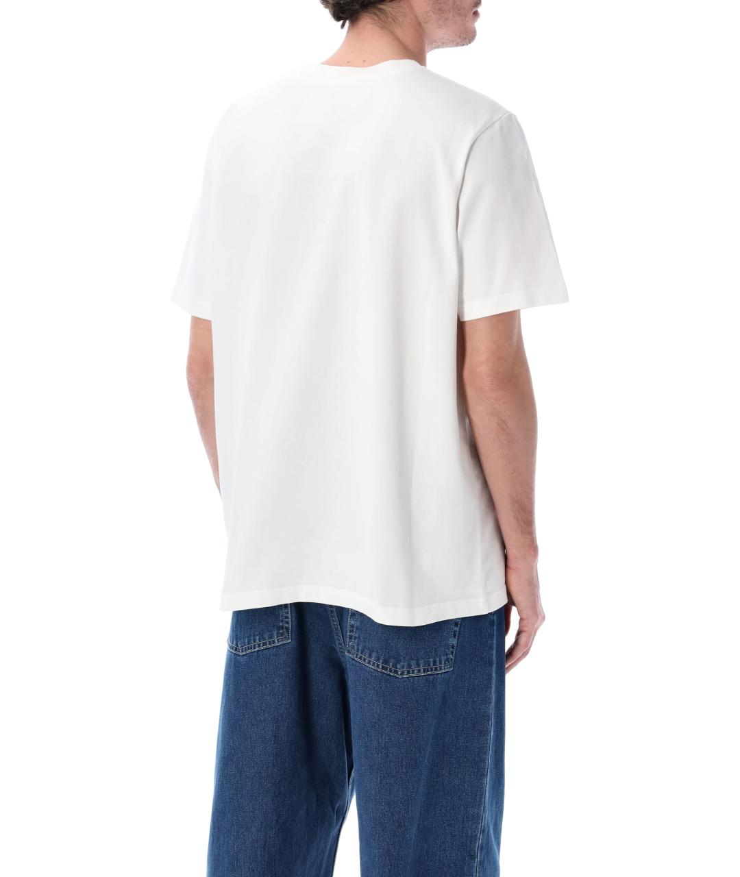 CASABLANCA Белая хлопковая футболка, фото 2