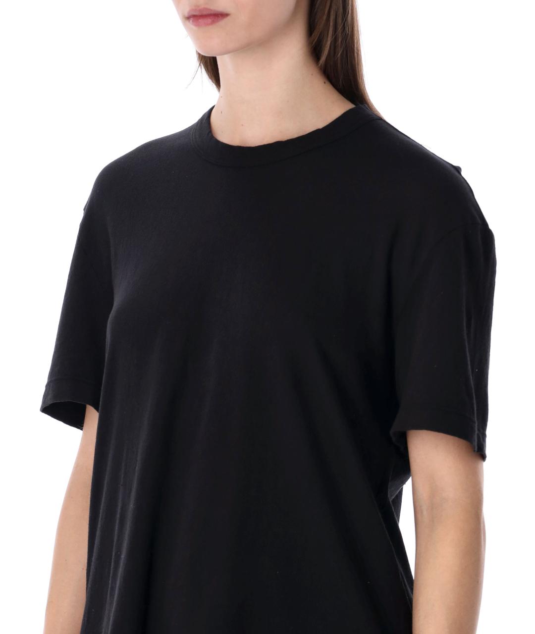 JAMES PERSE Черная хлопковая футболка, фото 3