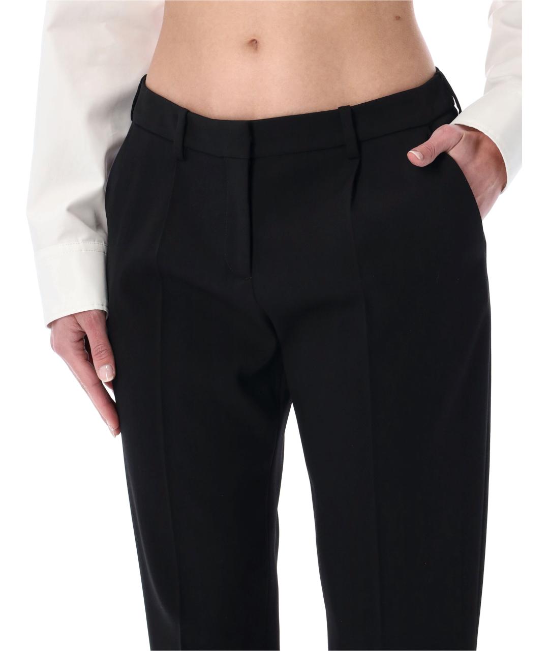 BALENCIAGA Черные шерстяные брюки узкие, фото 3