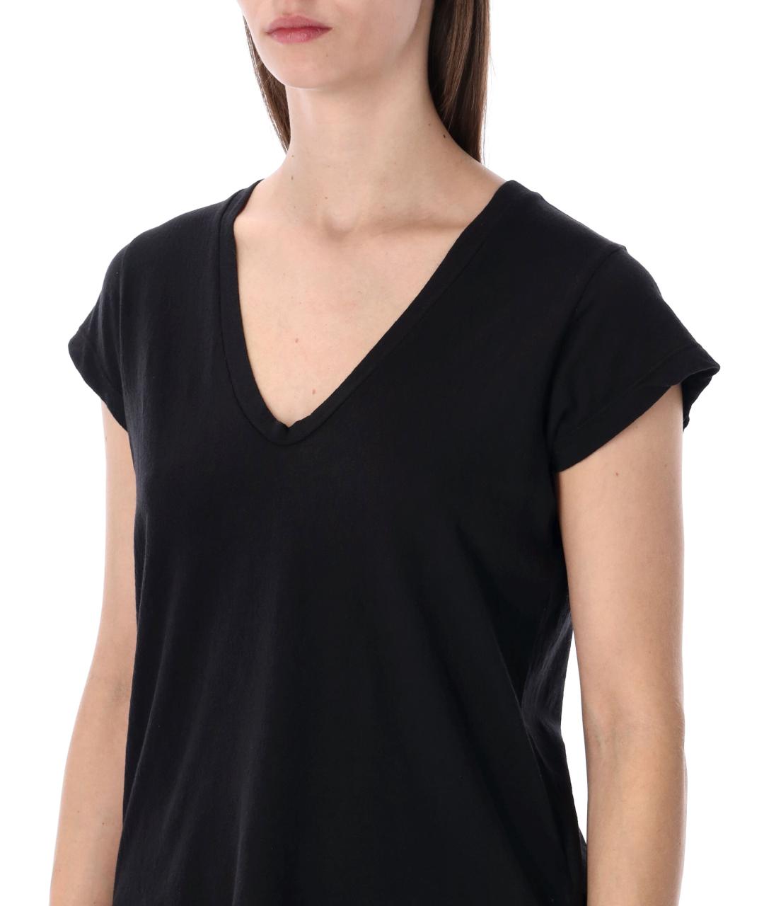 JAMES PERSE Черная хлопковая футболка, фото 3