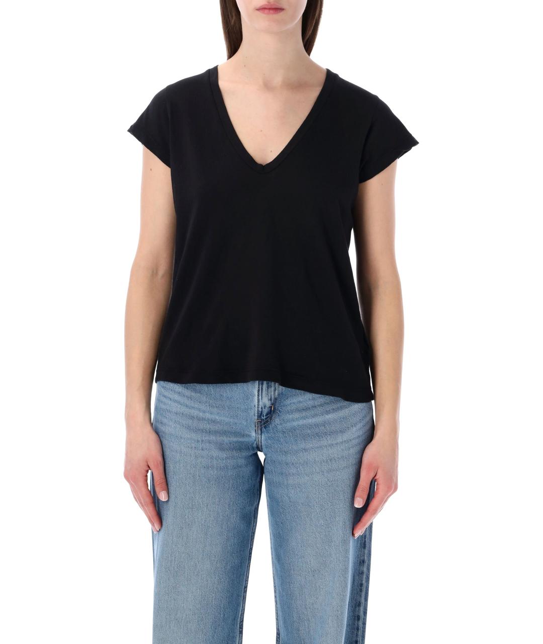 JAMES PERSE Черная хлопковая футболка, фото 1