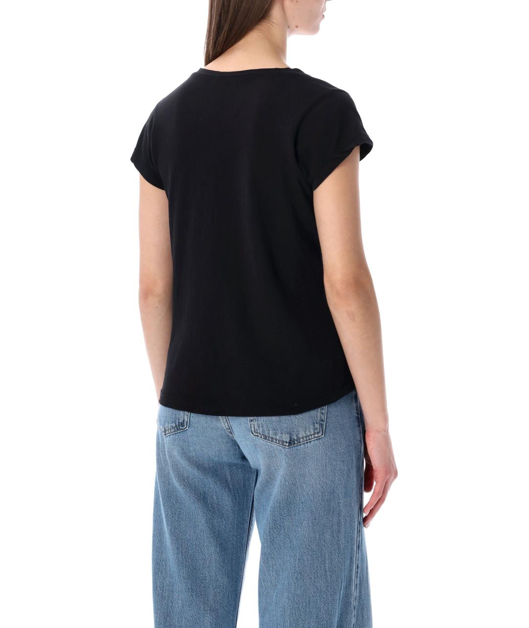 JAMES PERSE Черная хлопковая футболка, фото 2