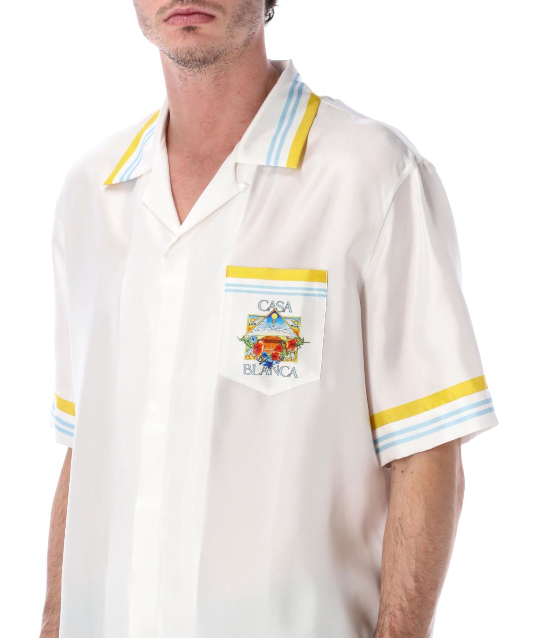 CASABLANCA Белая шелковая кэжуал рубашка, фото 3