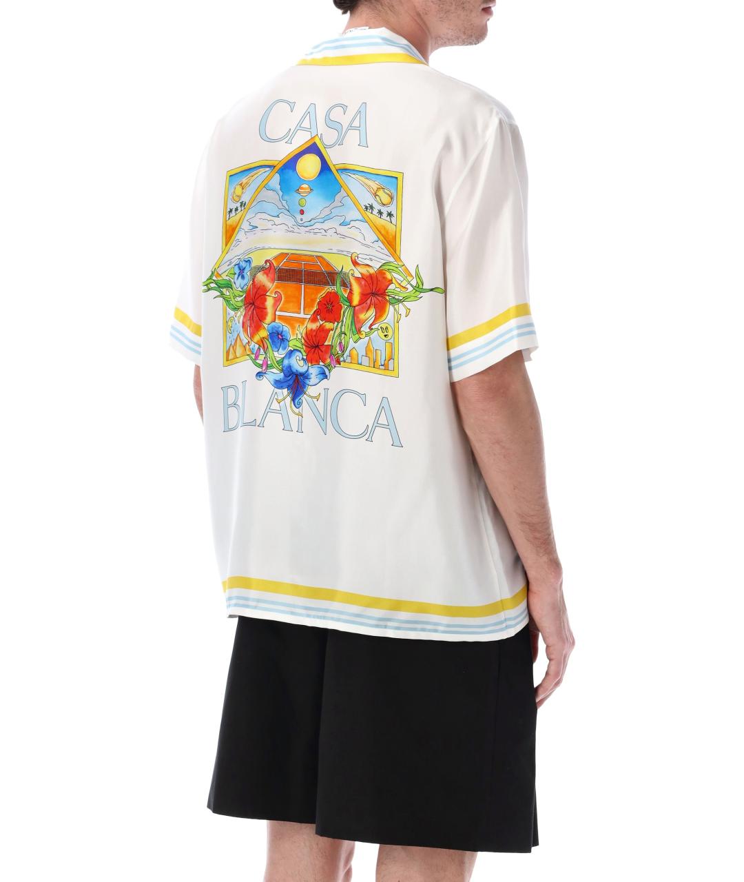 CASABLANCA Белая шелковая кэжуал рубашка, фото 2