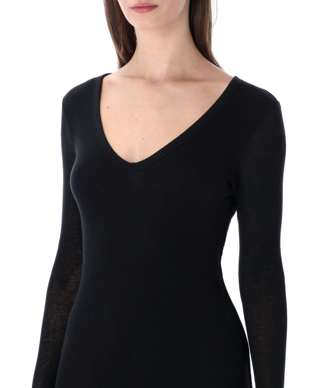 JAMES PERSE Черное хлопковое платье, фото 3