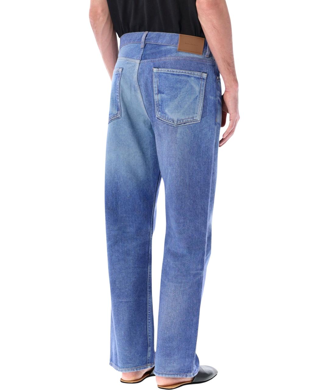 OUR LEGACY Синие хлопковые прямые джинсы, фото 2