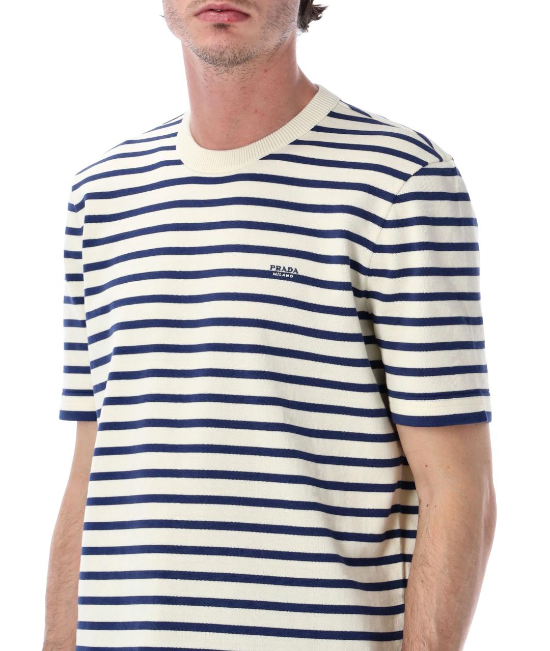 PRADA Мульти хлопковая футболка, фото 3