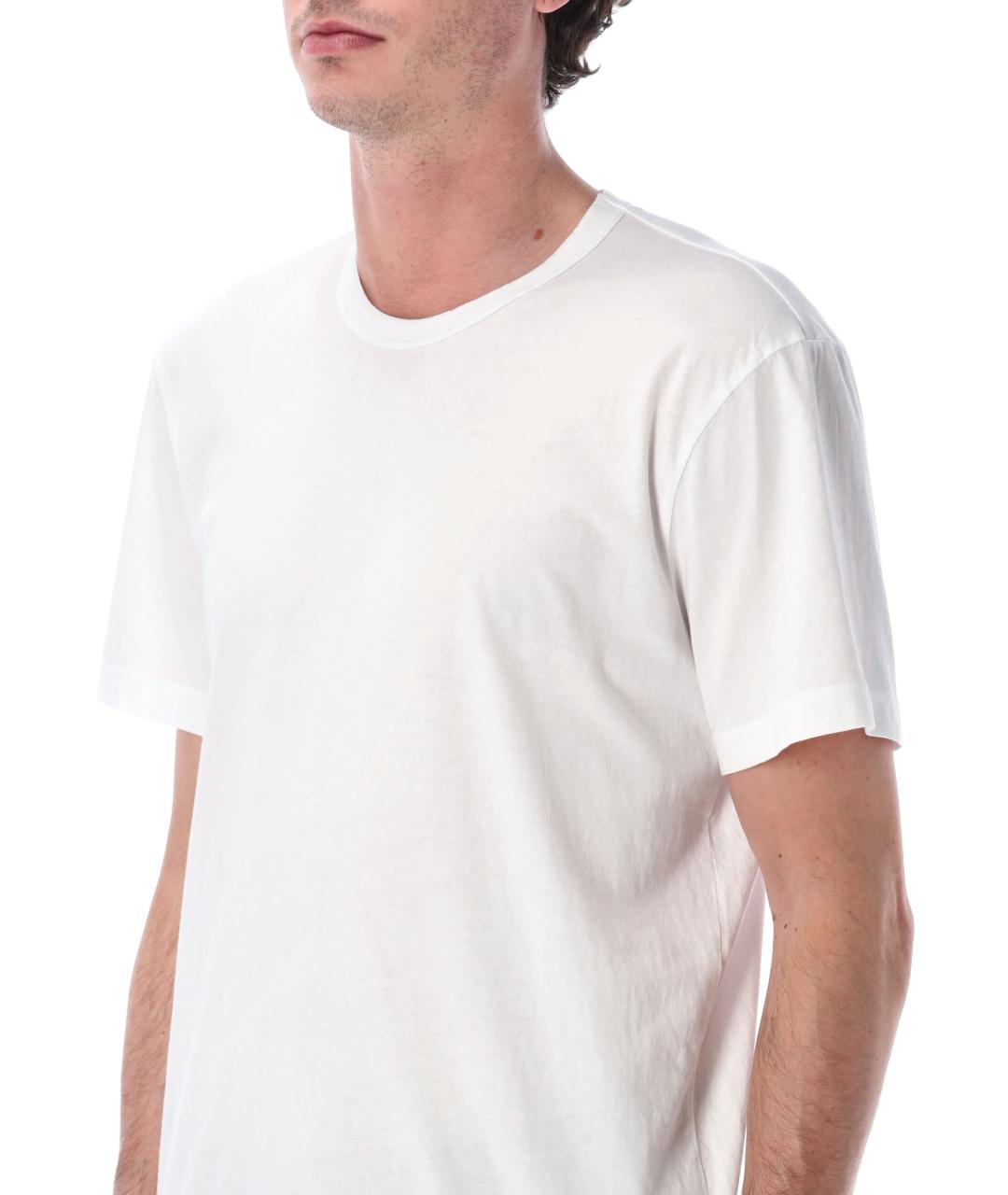 JAMES PERSE Белая хлопковая футболка, фото 3