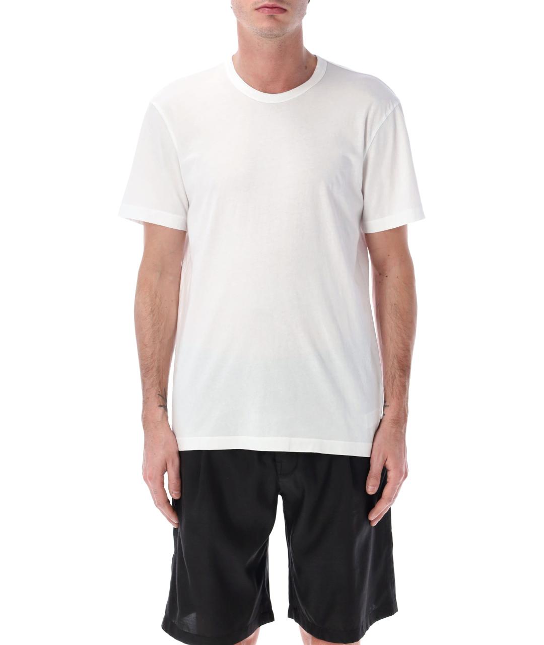 JAMES PERSE Белая хлопковая футболка, фото 1