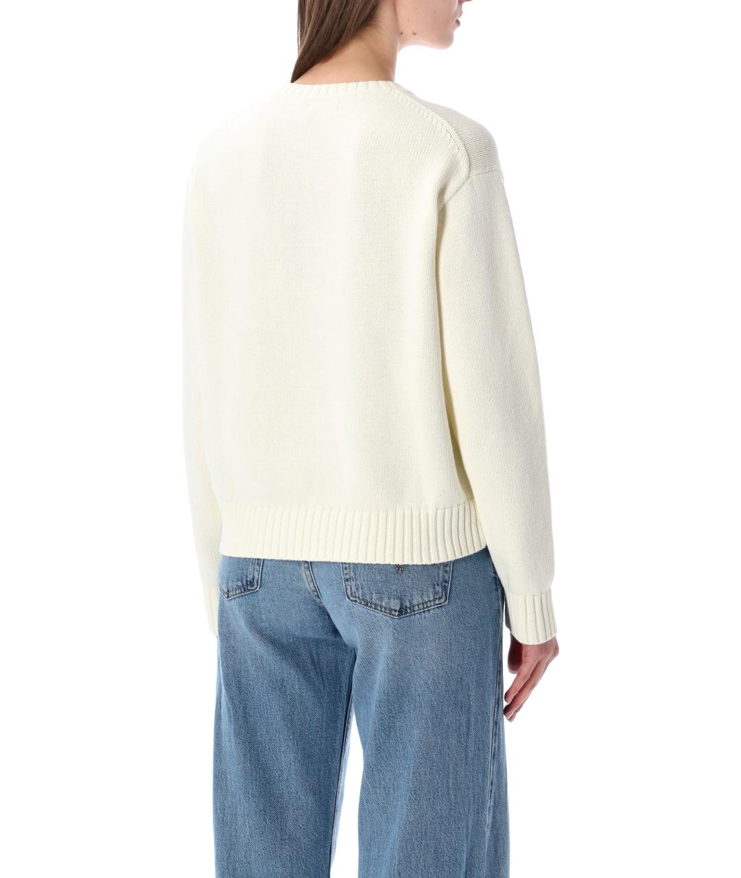 POLO RALPH LAUREN Бежевый хлопковый джемпер / свитер, фото 2