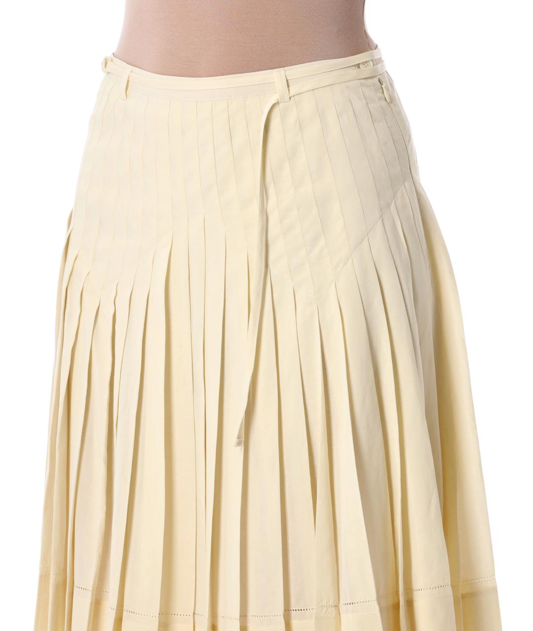 LOW CLASSIC Желтая юбка миди, фото 3