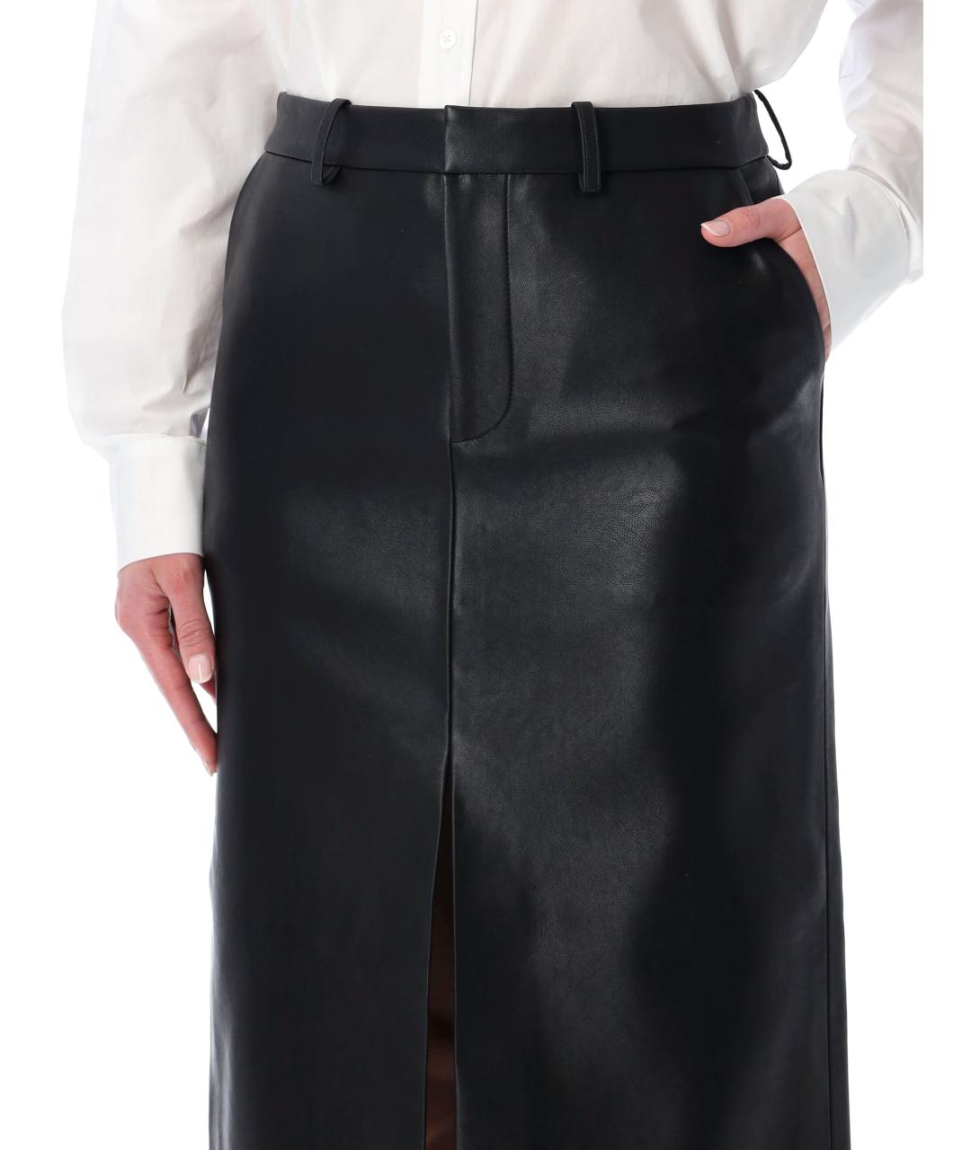 THE FRANKIE SHOP Черная юбка миди, фото 3