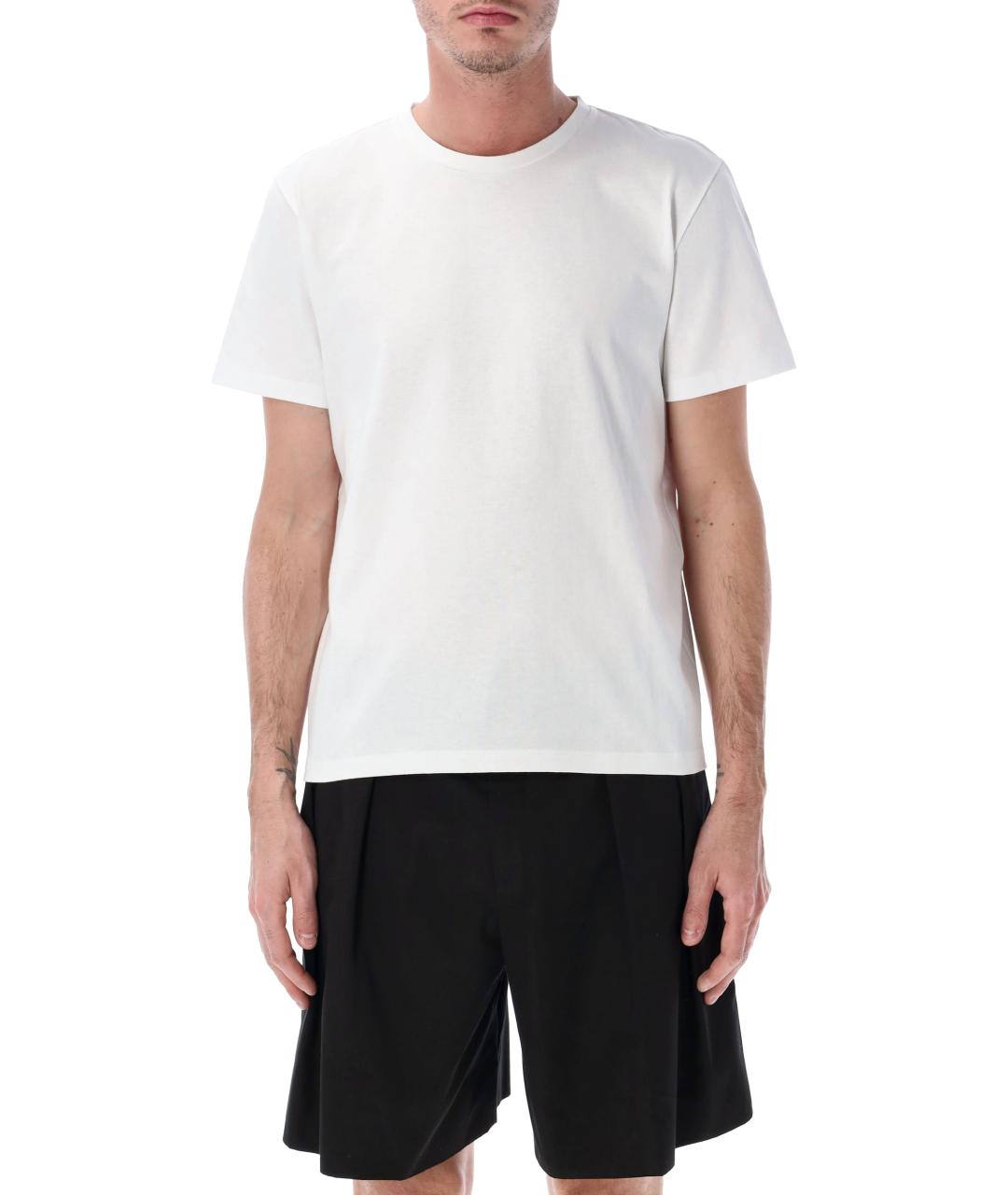 SAINT LAURENT Белая хлопковая футболка, фото 1