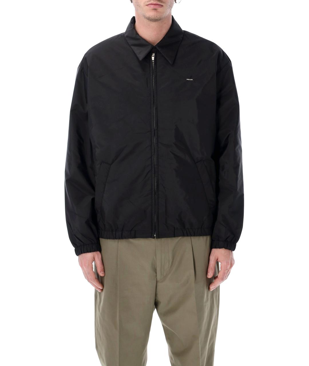 PRADA Черная полиамидовая куртка, фото 1
