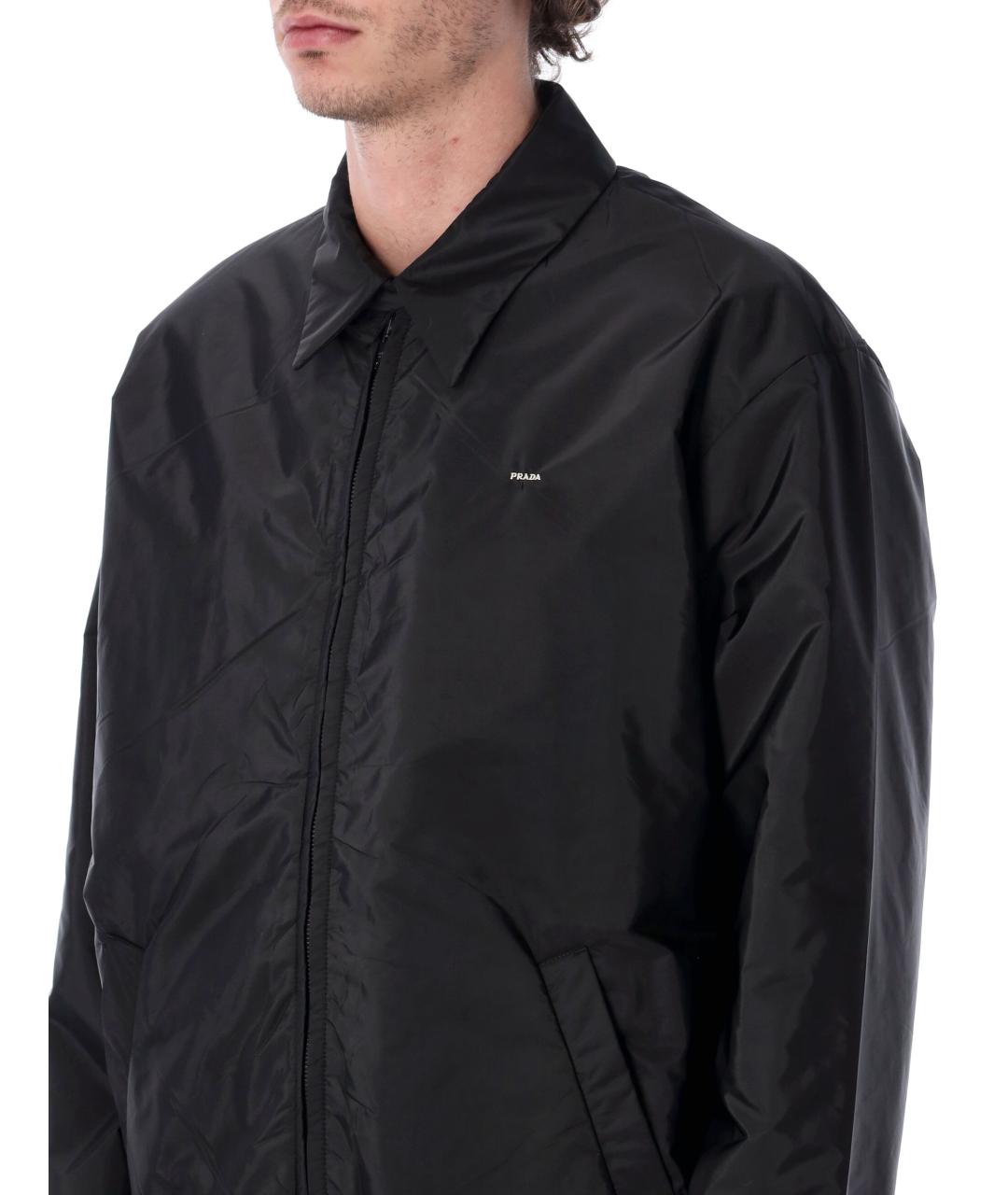 PRADA Черная полиамидовая куртка, фото 3
