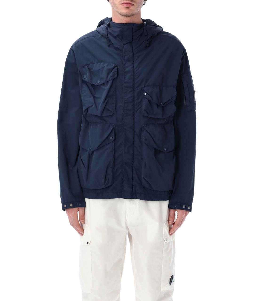 CP COMPANY Синяя полиамидовая куртка, фото 1