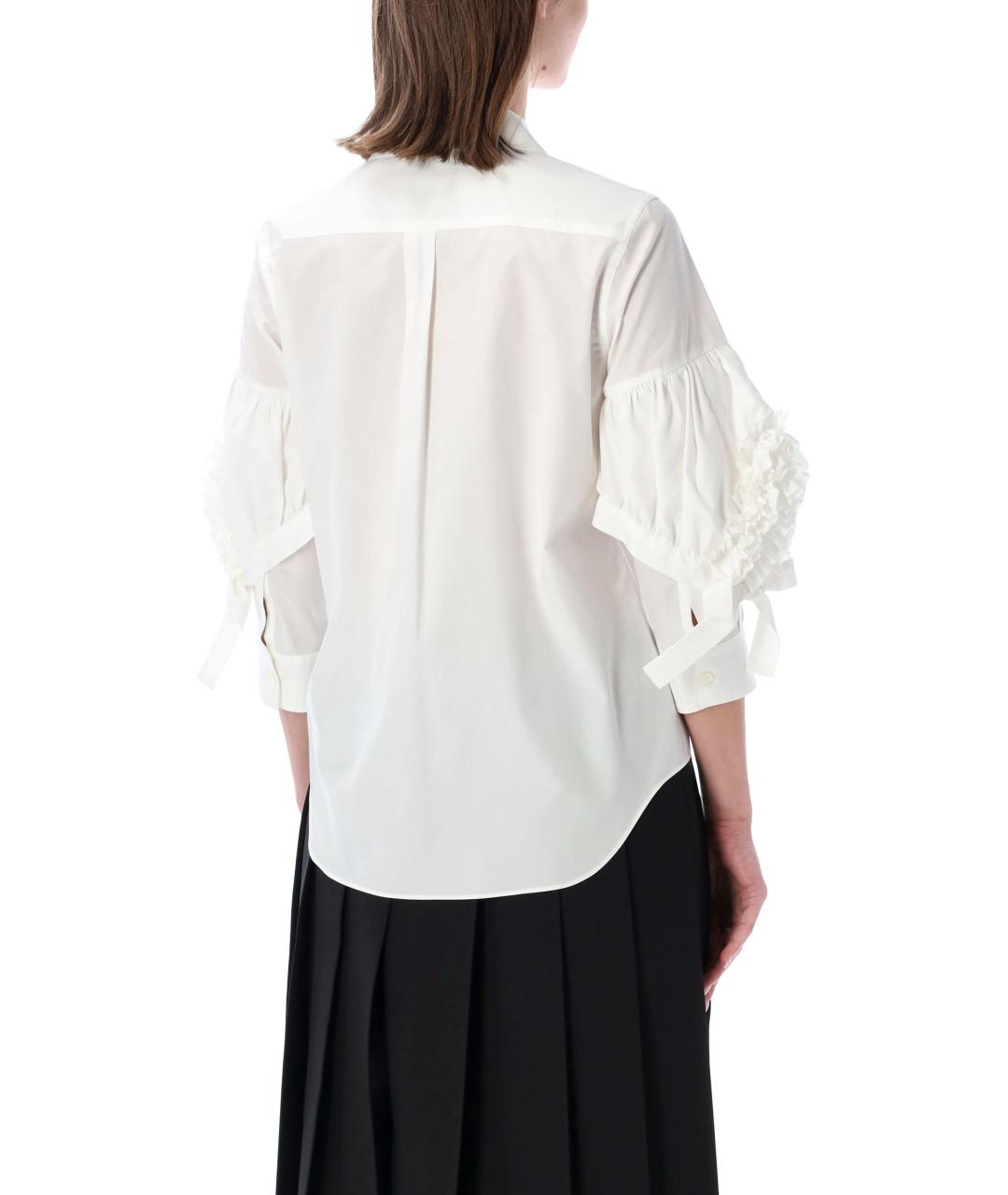 COMME DES GARÇONS Белая хлопковая рубашка, фото 2