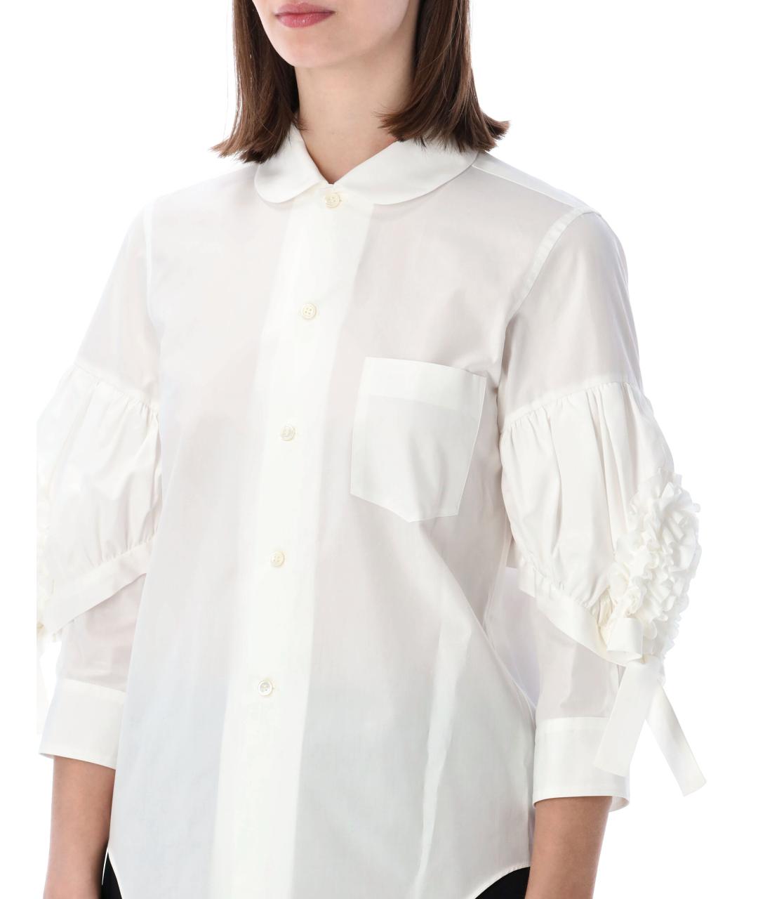 COMME DES GARÇONS Белая хлопковая рубашка, фото 3