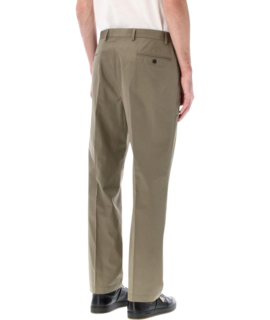 PRADA Хлопковые повседневные брюки, фото 2