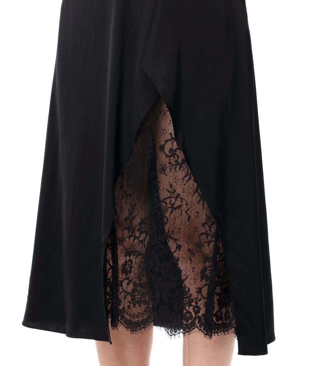 ACNE STUDIOS Черное вискозное коктейльное платье, фото 3