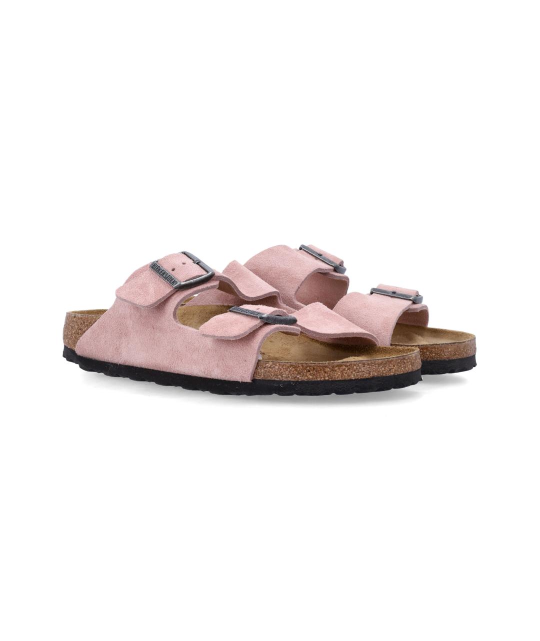 BIRKENSTOCK Розовые замшевые сандалии, фото 2