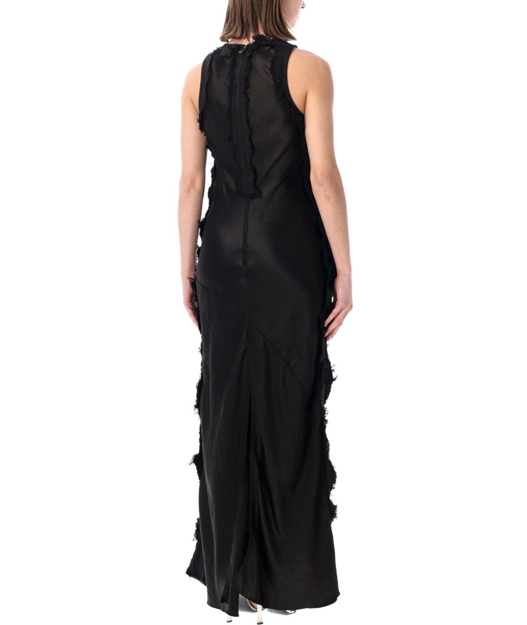 HAIKURE Черное ацетатное вечернее платье, фото 2