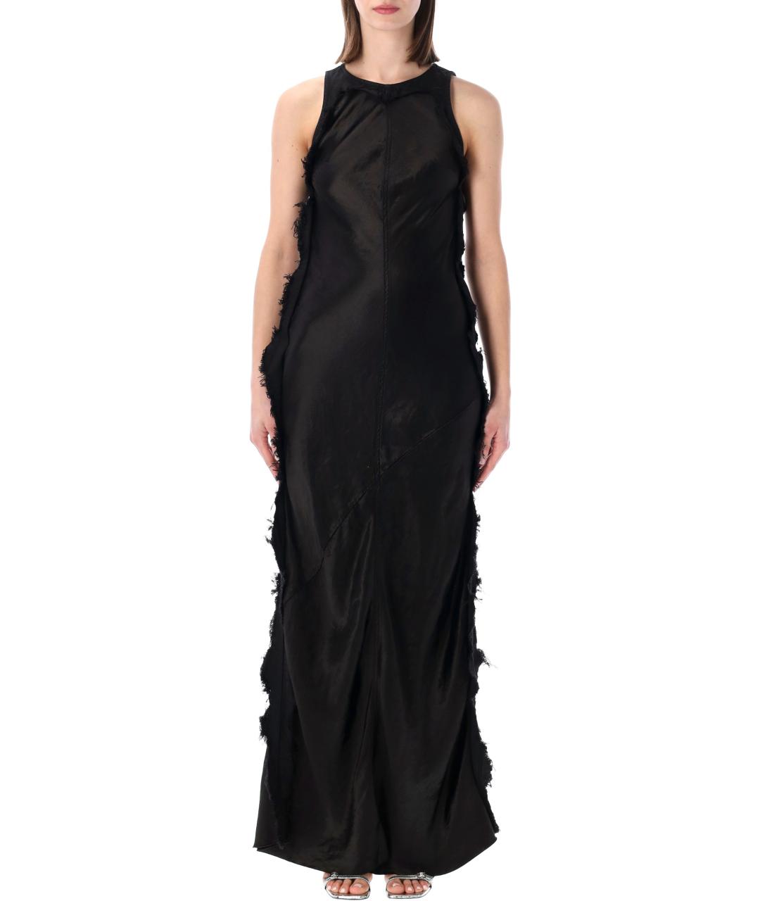 HAIKURE Черное ацетатное вечернее платье, фото 1